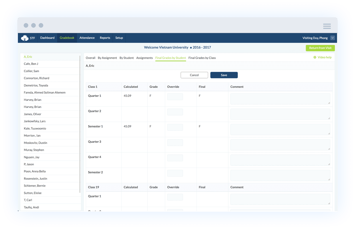 School Management Software with Student & Parent Access