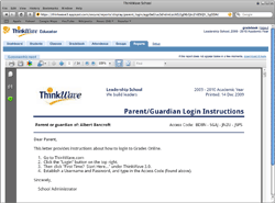 Parent login